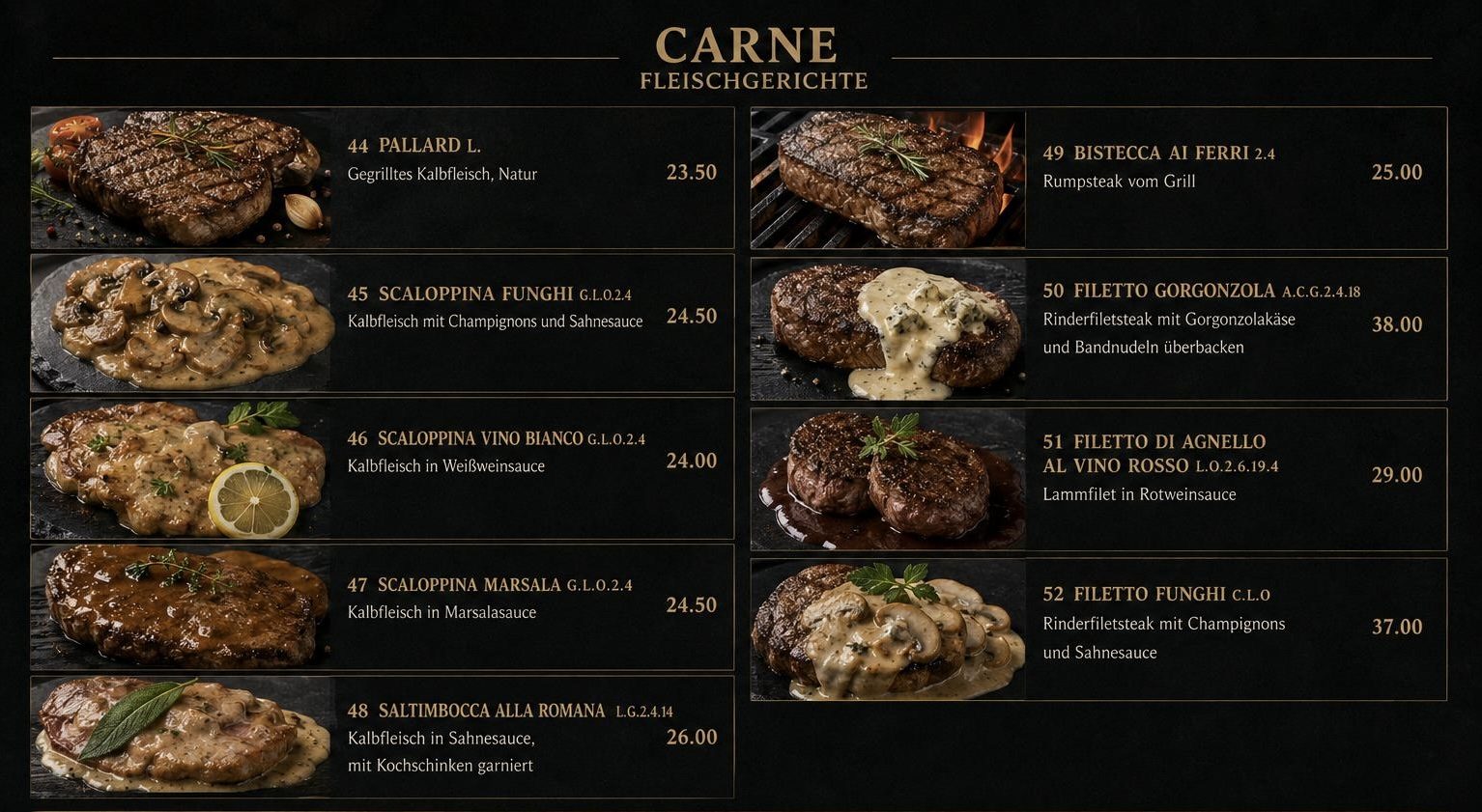 Carne / Fleischgerichte – Seite 1