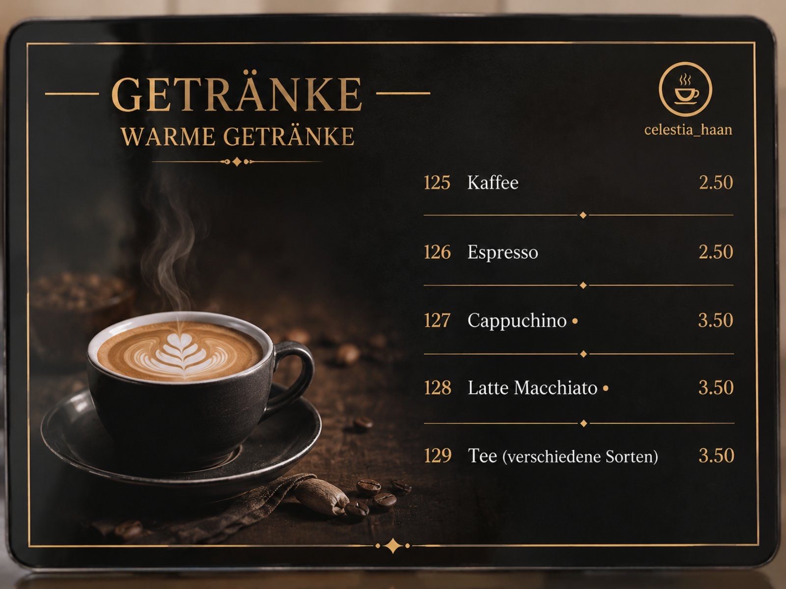 Warme Getränke – Kaffee & Tee
